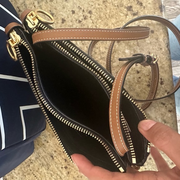 New Tory Burch PERRY BOMBÉ DOUBLE-ZIP CROSSBODY black - Picture 5 of 6